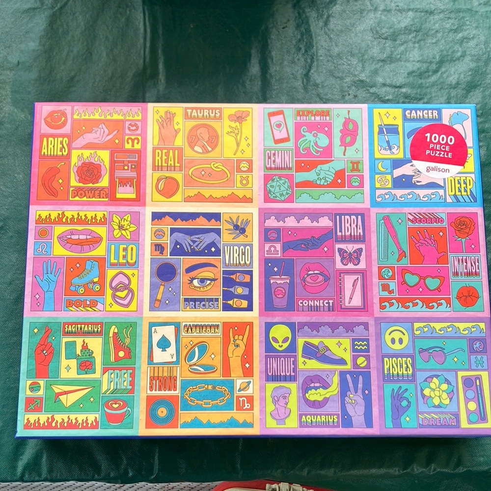 Zodiac Power 1000 Piece Puzzle Horoscope Galison NWT